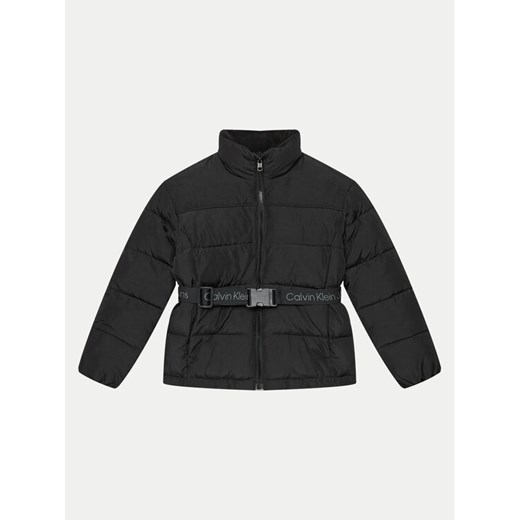 Calvin Klein Jeans Kurtka zimowa IG0IG02592 D Czarny Slim Fit ze sklepu MODIVO w kategorii Kurtki chłopięce - zdjęcie 182596835