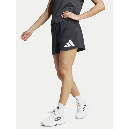adidas Szorty sportowe Train Essentials Big Logo JG8685 Czarny Regular Fit ze sklepu MODIVO w kategorii Szorty - zdjęcie 182596849