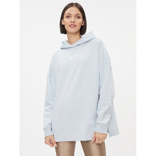 Reebok Bluza Maternity IJ3061 Błękitny Regular Fit ze sklepu MODIVO w kategorii Bluzy damskie - zdjęcie 182596856