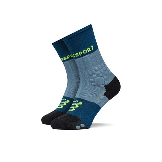 Compressport Skarpety wysokie unisex Pro Racing Socks Winter Trail SCRU2045 Niebieski ze sklepu MODIVO w kategorii Skarpetki męskie - zdjęcie 182596876