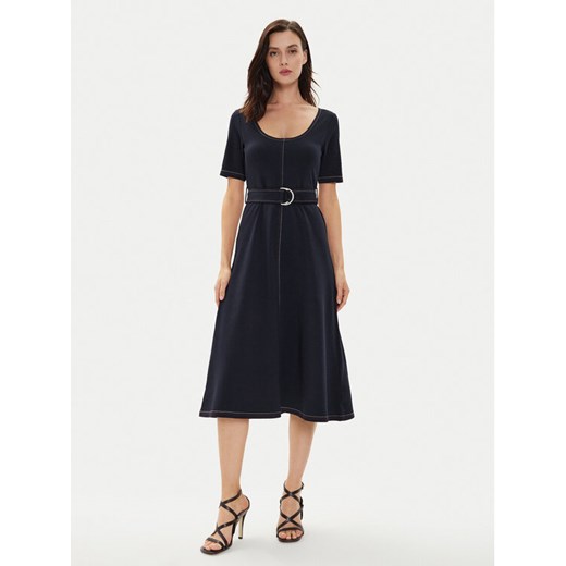 Tommy Hilfiger Sukienka codzienna WW0WW42431 Granatowy Regular Fit ze sklepu MODIVO w kategorii Sukienki - zdjęcie 182596897