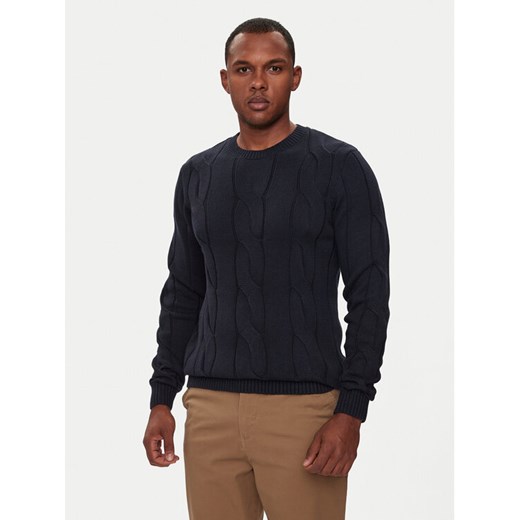 Lindbergh Sweter 30-805015 Granatowy Relaxed Fit ze sklepu MODIVO w kategorii Swetry męskie - zdjęcie 182596919