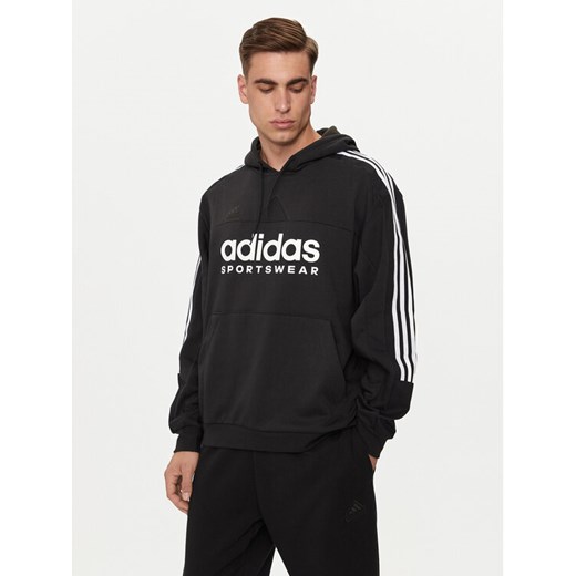 adidas Bluza House of Tiro IV8126 Czarny Loose Fit ze sklepu MODIVO w kategorii Bluzy męskie - zdjęcie 182596937