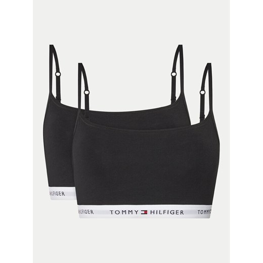 Tommy Hilfiger Komplet 2 biustonoszy topów UW0UW05528 Czarny ze sklepu MODIVO w kategorii Biustonosze - zdjęcie 182596946