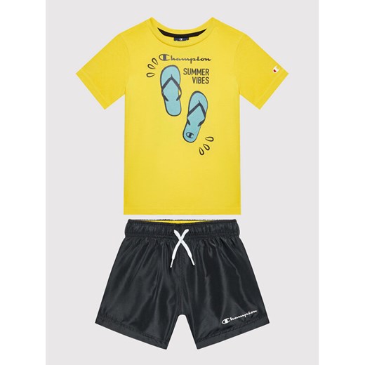 Champion Komplet t-shirt i szorty sportowe 306050 Kolorowy Regular Fit ze sklepu MODIVO w kategorii Komplety chłopięce - zdjęcie 182596948