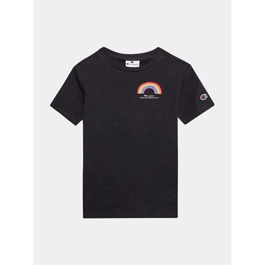 Champion T-Shirt 306374 Czarny Regular Fit ze sklepu MODIVO w kategorii Bluzki dziewczęce - zdjęcie 182597005