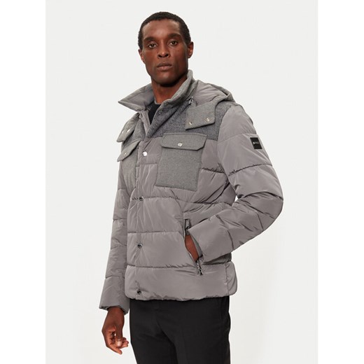 BOSS Kurtka zimowa C-Caniel 50524358 Szary Regular Fit ze sklepu MODIVO w kategorii Kurtki męskie - zdjęcie 182597016