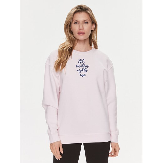 Guess Bluza Destiny W4RQ10 K9Z21 Różowy Regular Fit ze sklepu MODIVO w kategorii Bluzy damskie - zdjęcie 182597027