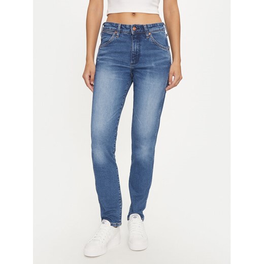 Wrangler Jeansy Piper 112356405 Niebieski Slim Fit ze sklepu MODIVO w kategorii Jeansy damskie - zdjęcie 182597047