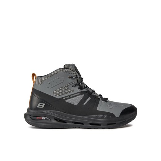 Skechers Trzewiki Arch Fit Orvan Montfort 210478/GYBK Szary ze sklepu MODIVO w kategorii Buty trekkingowe męskie - zdjęcie 182597048