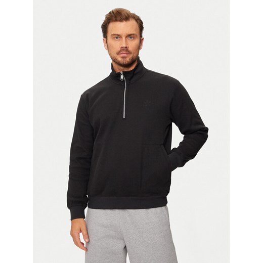 adidas Bluza Trefoil Essentials IW5807 Czarny Regular Fit ze sklepu MODIVO w kategorii Bluzy męskie - zdjęcie 182597176