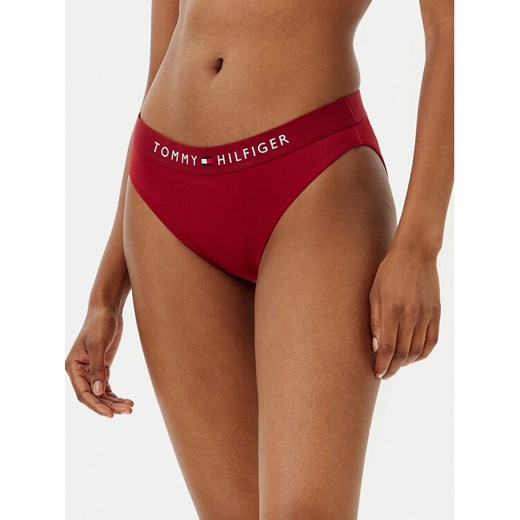 Tommy Hilfiger Dół od bikini UW0UW04120 Czerwony ze sklepu MODIVO w kategorii Stroje kąpielowe - zdjęcie 182597188