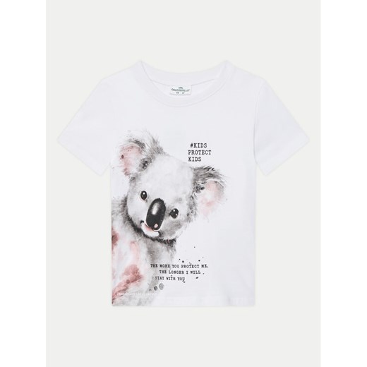 Coccodrillo T-Shirt WC5143201VUA Biały Regular Fit ze sklepu MODIVO w kategorii Bluzki dziewczęce - zdjęcie 182597348
