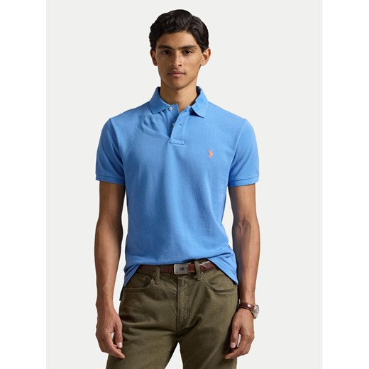 Polo Ralph Lauren Polo 710680784406 Niebieski Custom Slim Fit ze sklepu MODIVO w kategorii T-shirty męskie - zdjęcie 182597367