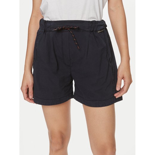Napapijri Szorty materiałowe Aberdeen NP0A4I51 Granatowy Loose Fit ze sklepu MODIVO w kategorii Szorty - zdjęcie 182597376