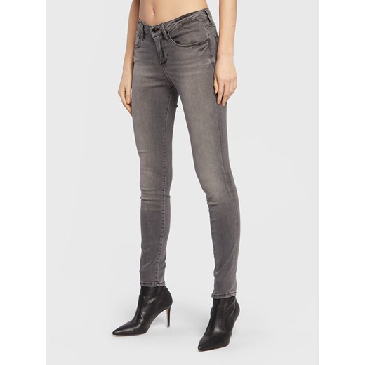 Guess Jeansy Annette W2YA99 D4PZ2 Szary Skinny Fit ze sklepu MODIVO w kategorii Jeansy damskie - zdjęcie 182597467