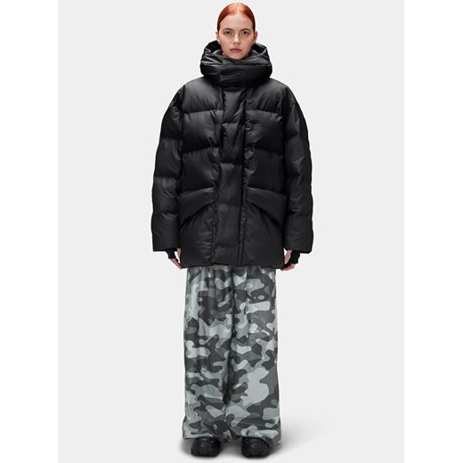 Rains Kurtka puchowa 15050 Czarny Regular Fit ze sklepu MODIVO w kategorii Kurtki damskie - zdjęcie 182597509