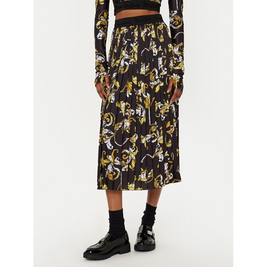 Versace Jeans Couture Spódnica plisowana 78HAE805 Czarny Regular Fit ze sklepu MODIVO w kategorii Spódnice - zdjęcie 182597539