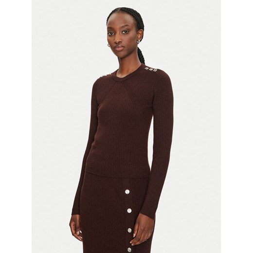 Pinko Sweter Costina 104020 A15S Brązowy Slim Fit ze sklepu MODIVO w kategorii Swetry damskie - zdjęcie 182597548