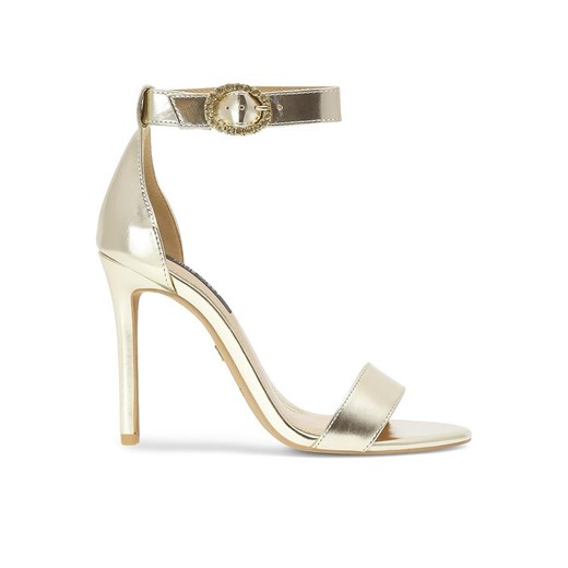 Nine West Sandały WFA2646-1 Złoty ze sklepu MODIVO w kategorii Sandały damskie - zdjęcie 182597569
