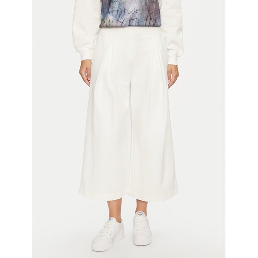 Deha Kuloty D12676 Écru Loose Fit ze sklepu MODIVO w kategorii Spodnie damskie - zdjęcie 182597578