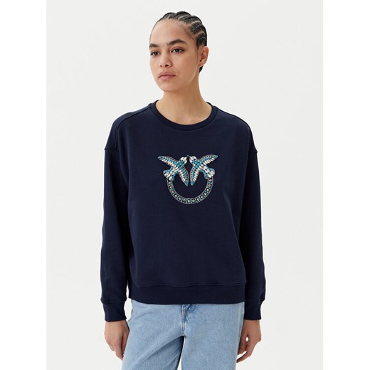 PINKO Bluza Nelly 100534 A2G8 Granatowy Regular Fit ze sklepu MODIVO w kategorii Bluzy damskie - zdjęcie 182597595