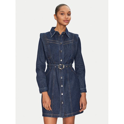Morgan Sukienka jeansowa 251-RICOLI Granatowy Regular Fit ze sklepu MODIVO w kategorii Sukienki - zdjęcie 182597608