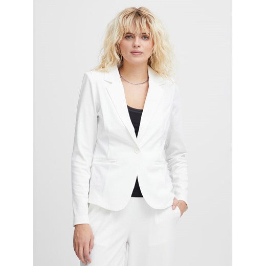 ICHI Marynarka 20101801 Biały Regular Fit ze sklepu MODIVO w kategorii Marynarki damskie - zdjęcie 182597758