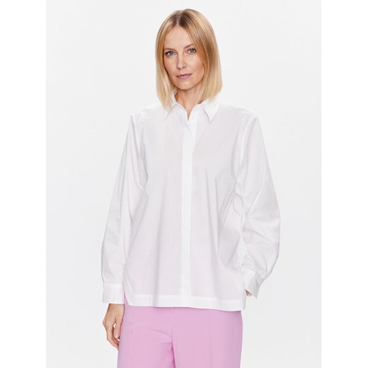 United Colors Of Benetton Koszula 5AWRDQ02T Biały Relaxed Fit ze sklepu MODIVO w kategorii Koszule damskie - zdjęcie 182597789