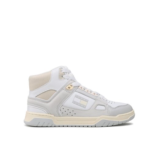 Tommy Jeans Sneakersy Wmn Skate Mid EN0EN02027 Biały ze sklepu MODIVO w kategorii Buty sportowe damskie - zdjęcie 182597868