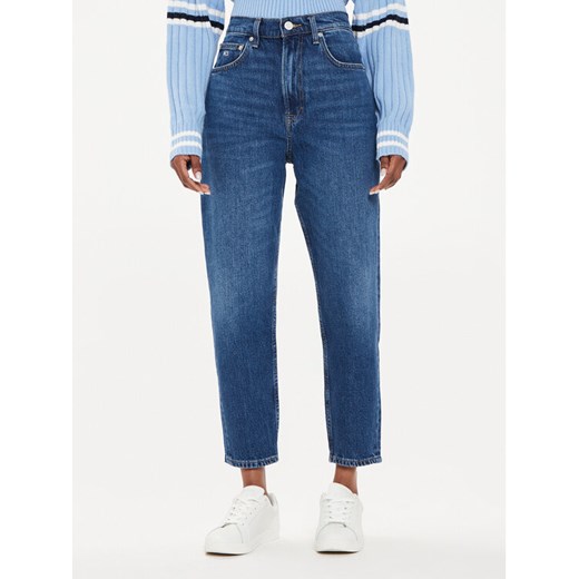 Tommy Jeans Jeansy DW0DW19244 Niebieski Mom Fit ze sklepu MODIVO w kategorii Jeansy damskie - zdjęcie 182597925