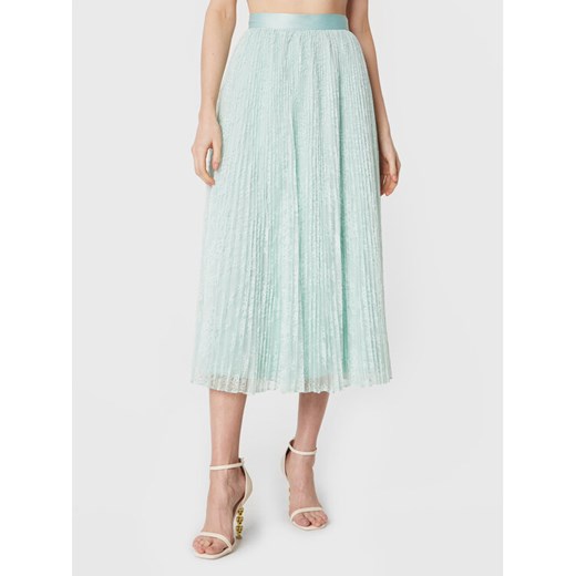 TWINSET Spódnica plisowana 231TP2691 Zielony Relaxed Fit ze sklepu MODIVO w kategorii Spódnice - zdjęcie 182598107
