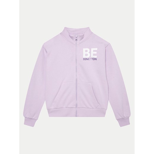 United Colors Of Benetton Bluza 3J68C503Y Fioletowy Regular Fit ze sklepu MODIVO w kategorii Bluzy chłopięce - zdjęcie 182598148