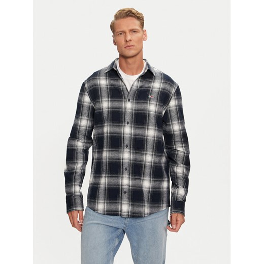 Tommy Jeans Koszula DM0DM19651 Granatowy Regular Fit ze sklepu MODIVO w kategorii Koszule męskie - zdjęcie 182598169