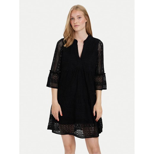 Vero Moda Sukienka letnia Honey 10275875 Czarny Relaxed Fit ze sklepu MODIVO w kategorii Sukienki - zdjęcie 182598197