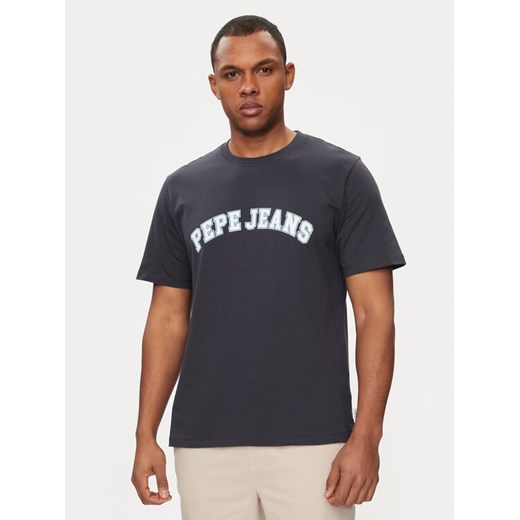 Pepe Jeans T-Shirt Clement PM509220 Granatowy Regular Fit ze sklepu MODIVO w kategorii T-shirty męskie - zdjęcie 182598225