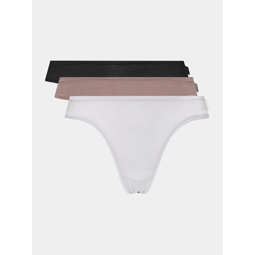 Calvin Klein Underwear Komplet 3 par fig klasycznych 000QD5206E Kolorowy ze sklepu MODIVO w kategorii Majtki damskie - zdjęcie 182598326