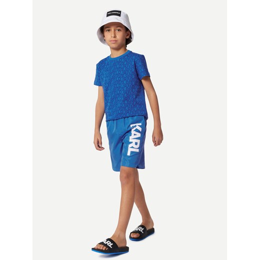Karl Lagerfeld Kids T-Shirt Z30036 S Niebieski Regular Fit ze sklepu MODIVO w kategorii T-shirty chłopięce - zdjęcie 182598547