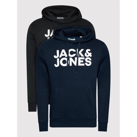 Jack&Jones Komplet 2 bluz Corp 12191761 Kolorowy Regular Fit ze sklepu MODIVO w kategorii Bluzy męskie - zdjęcie 182598575
