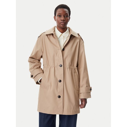 Tommy Hilfiger Parka Essential WW0WW43742 Beżowy Regular Fit ze sklepu MODIVO w kategorii Parki damskie - zdjęcie 182598605