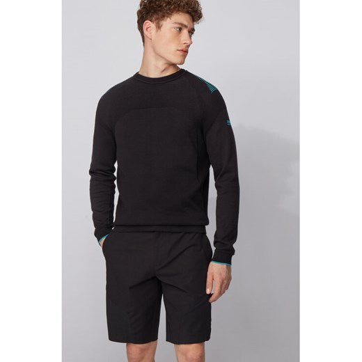 Boss Sweter Rowin 50427754 Czarny Regular Fit ze sklepu MODIVO w kategorii Swetry męskie - zdjęcie 182598655