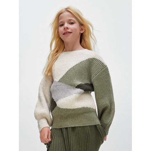 Mayoral Sweter 7.306 Zielony Regular Fit ze sklepu MODIVO w kategorii Swetry dziewczęce - zdjęcie 182598945