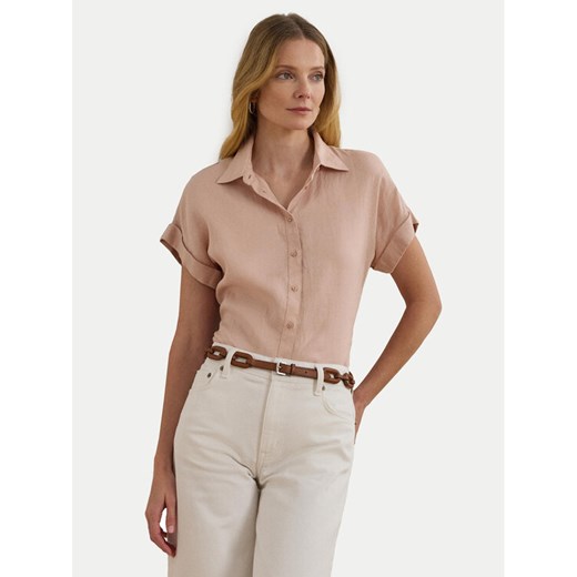 LAUREN RALPH LAUREN Koszula 200699152053 Różowy Relaxed Fit ze sklepu MODIVO w kategorii Koszule damskie - zdjęcie 182598987