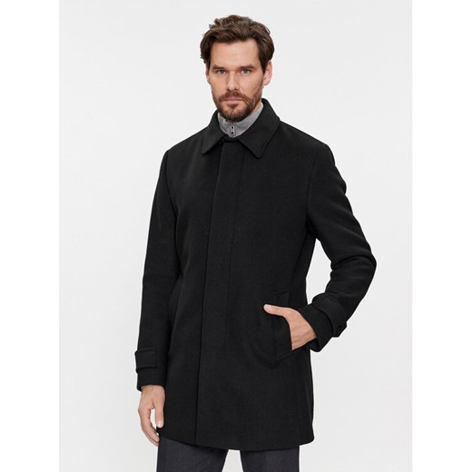 s.Oliver Płaszcz 2132520 Czarny Regular Fit ze sklepu MODIVO w kategorii Płaszcze męskie - zdjęcie 182598995