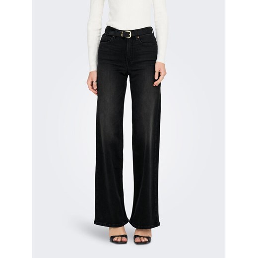 ONLY Jeansy 15299796 Czarny Wide Leg ze sklepu MODIVO w kategorii Jeansy damskie - zdjęcie 182598997
