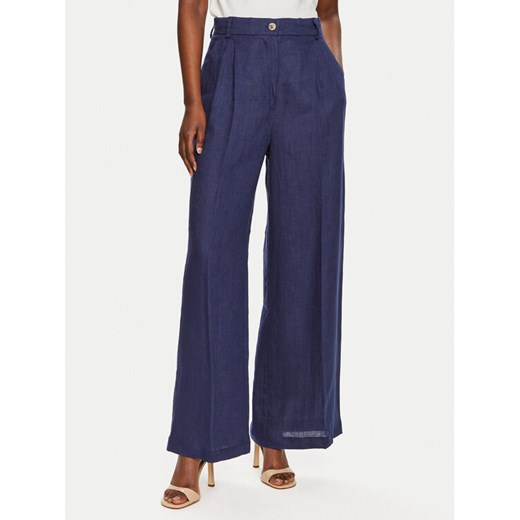 ViCOLO Spodnie materiałowe TB0793 Granatowy Relaxed Fit ze sklepu MODIVO w kategorii Spodnie damskie - zdjęcie 182599019