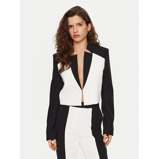 KARL LAGERFELD Marynarka A1W14044 Biały Relaxed Fit ze sklepu MODIVO w kategorii Marynarki damskie - zdjęcie 182599028