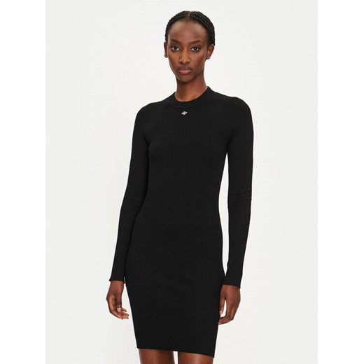 Replay Sukienka dzianinowa DK3319.000.G23370 Czarny Slim Fit ze sklepu MODIVO w kategorii Sukienki - zdjęcie 182599075