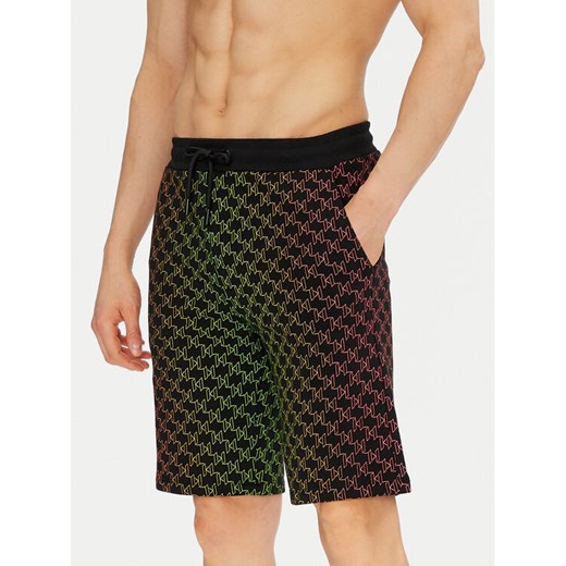 KARL LAGERFELD Szorty sportowe 705401 552917 Czarny Regular Fit ze sklepu MODIVO w kategorii Spodenki męskie - zdjęcie 182599129