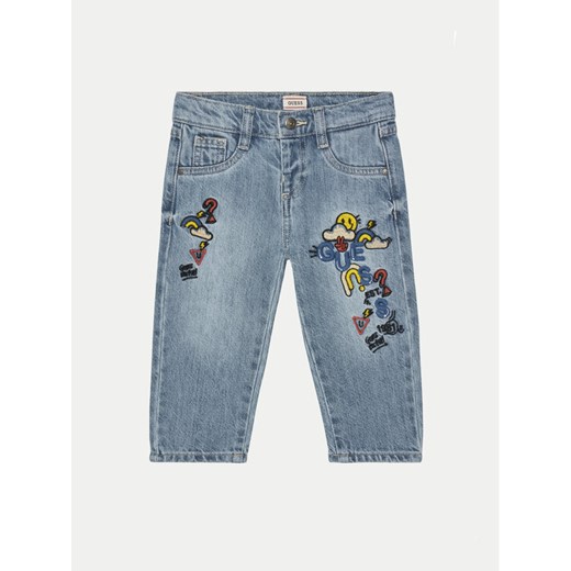 Guess Jeansy N5GA05 D45E0 Niebieski Relaxed Fit ze sklepu MODIVO w kategorii Spodnie i półśpiochy - zdjęcie 182599146